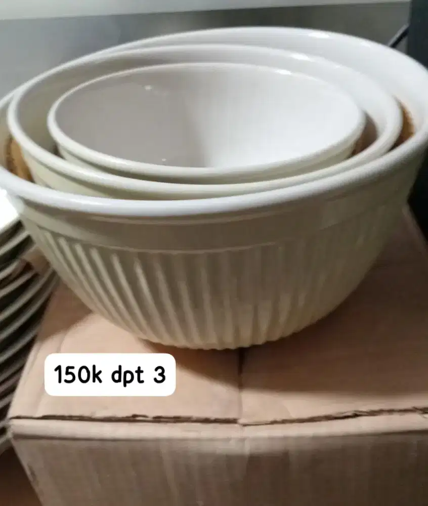 Mangkok kramik 1set 150k