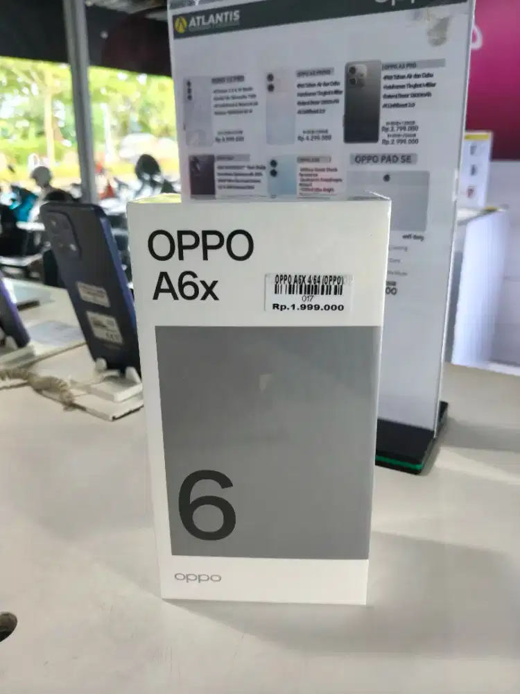 ready Oppo A6x 4/64 garansi resmi 1tahun Atlantis dahsyat