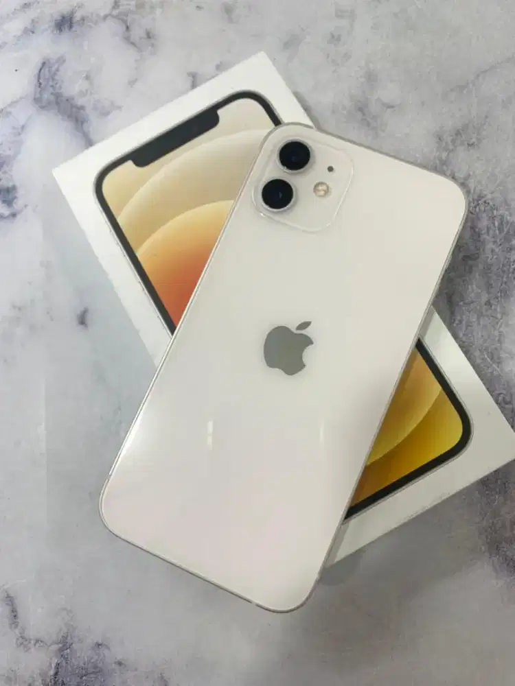 Iphone 12 128GB white ibox lengkap
