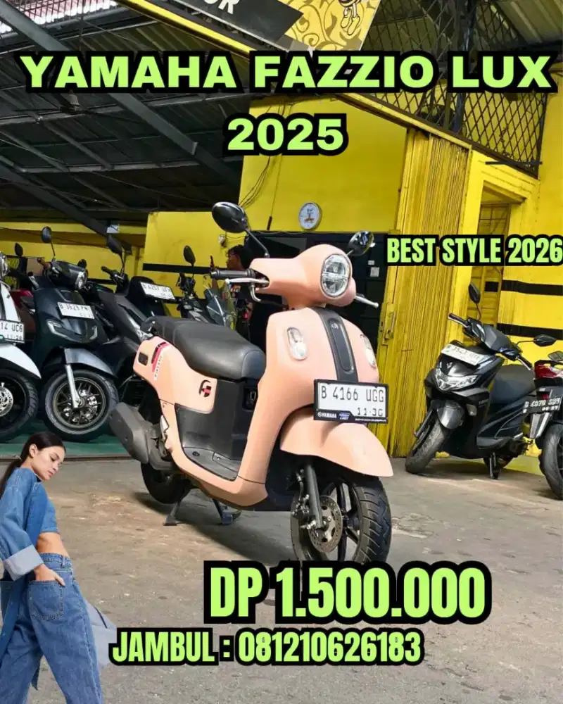 YAMAHA FAZZIO LUX 2025 MULUS