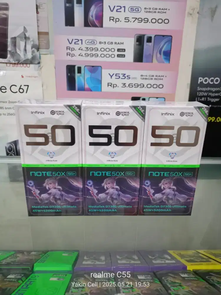 Infinix Note 50X 5G 8+8/256 GB Dimensity 7300 Ultimate Garansi Resmi