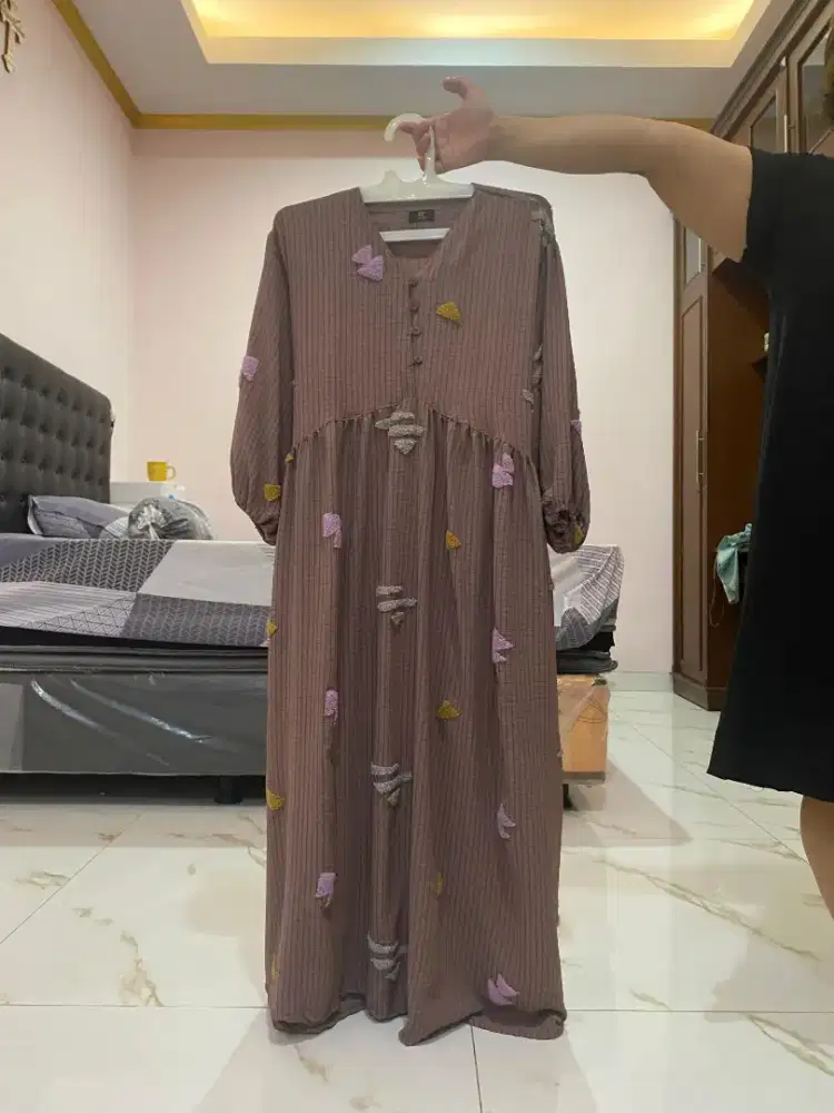 Long dress gamis katun