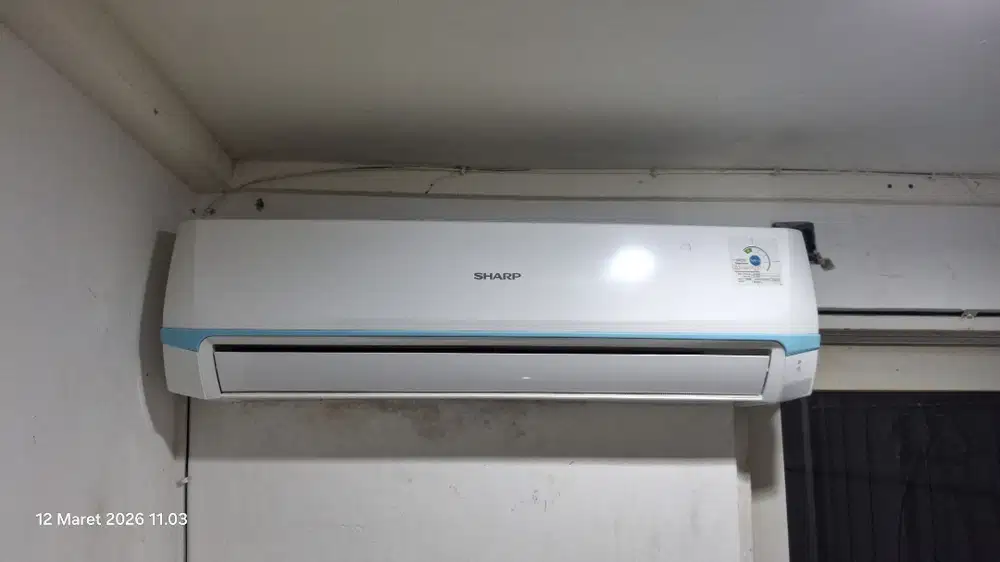 AC 2 PK Sharp Sharp AH-A182CY – Indoor + Outdoor, Pemakaian 6 Bulan