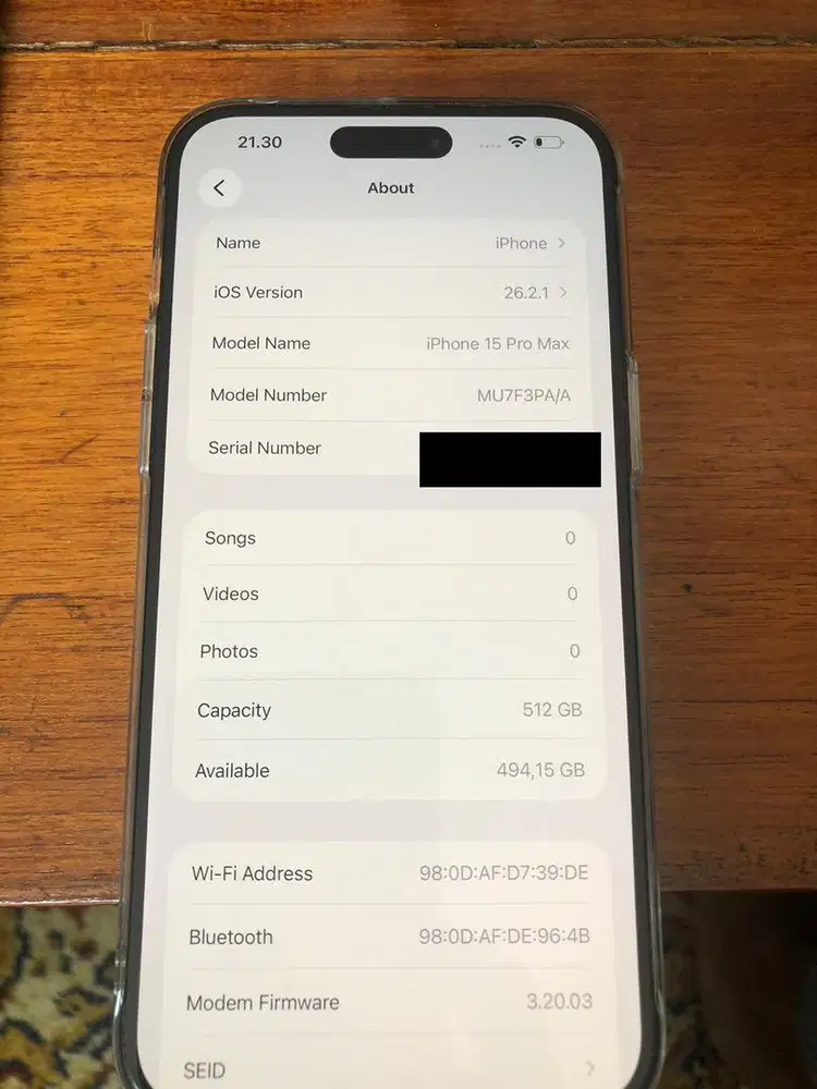 iPhone 15 Pro Max - 512 GB, Blue Titanium