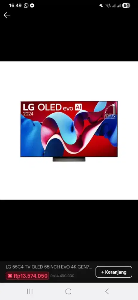 OLED TV AI 55C4PSA