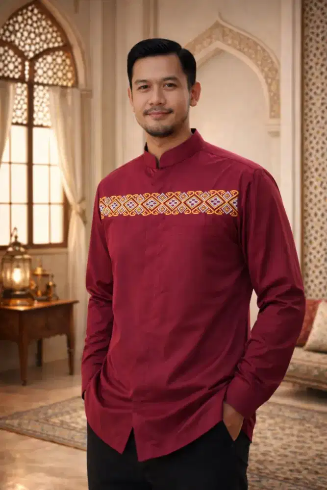 Baju Koko Kerah Shanghai Baru Obral