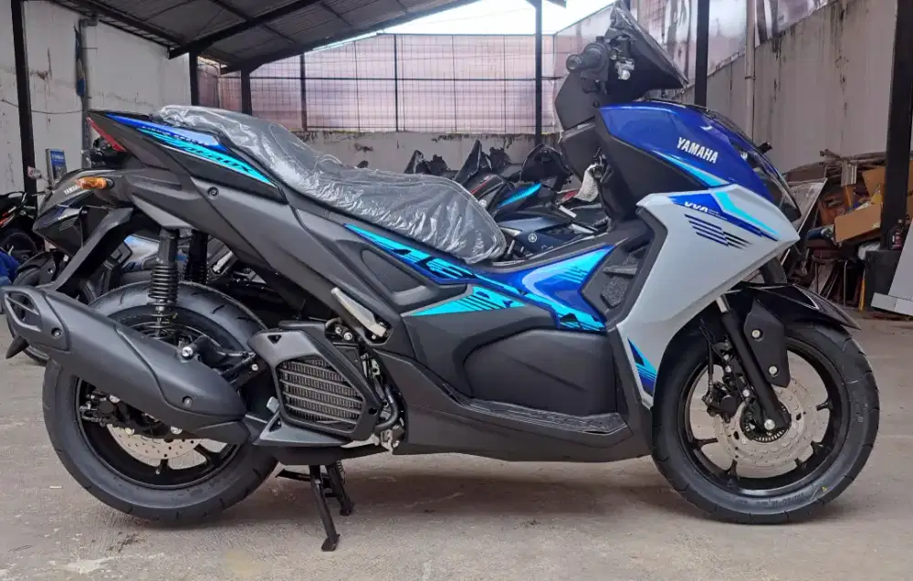[ Motor Baru ] aerox alfha 155cc vva biru