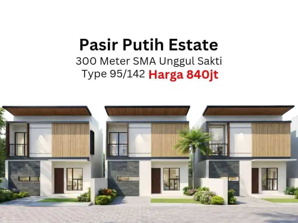Rumah Modern Kontemporer Pasir Putih Kota Jambi