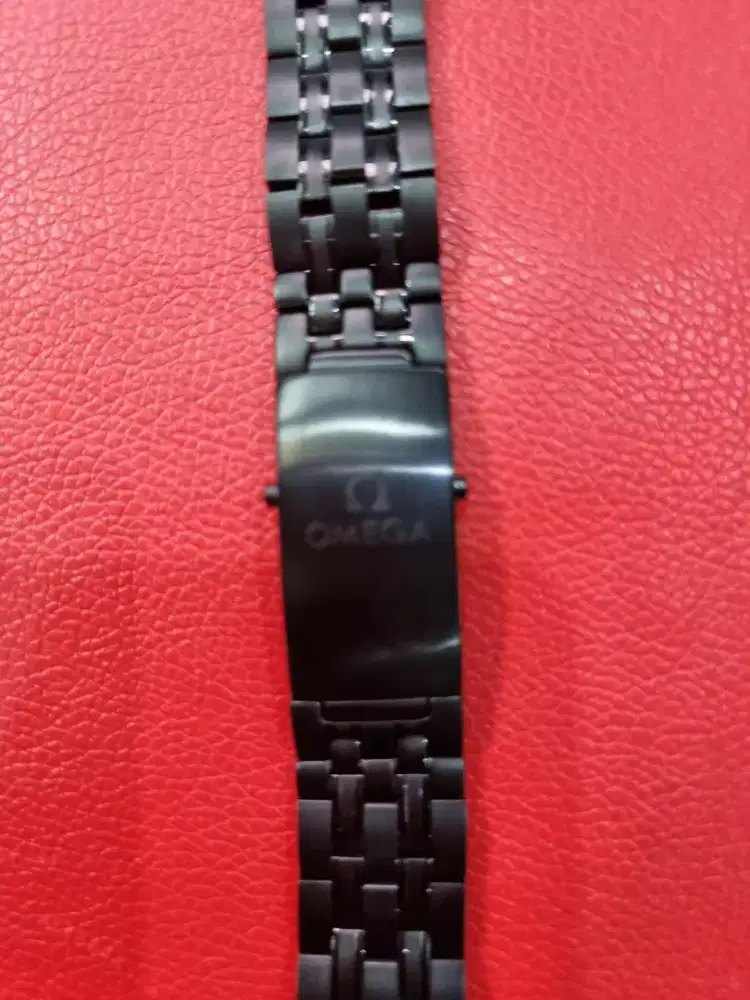 Rantai jam OMG size 20mm full black 1:1