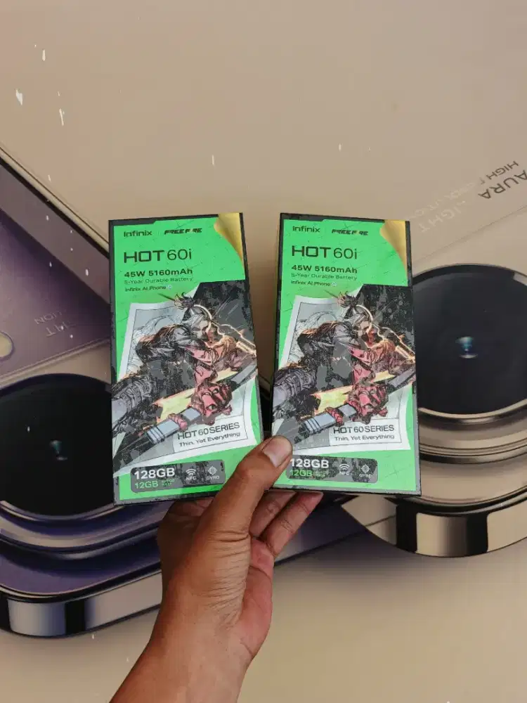 Berminat silahkan WA Infinix Hot 60i NFC 6+6/128 Garansi resmi 1thn