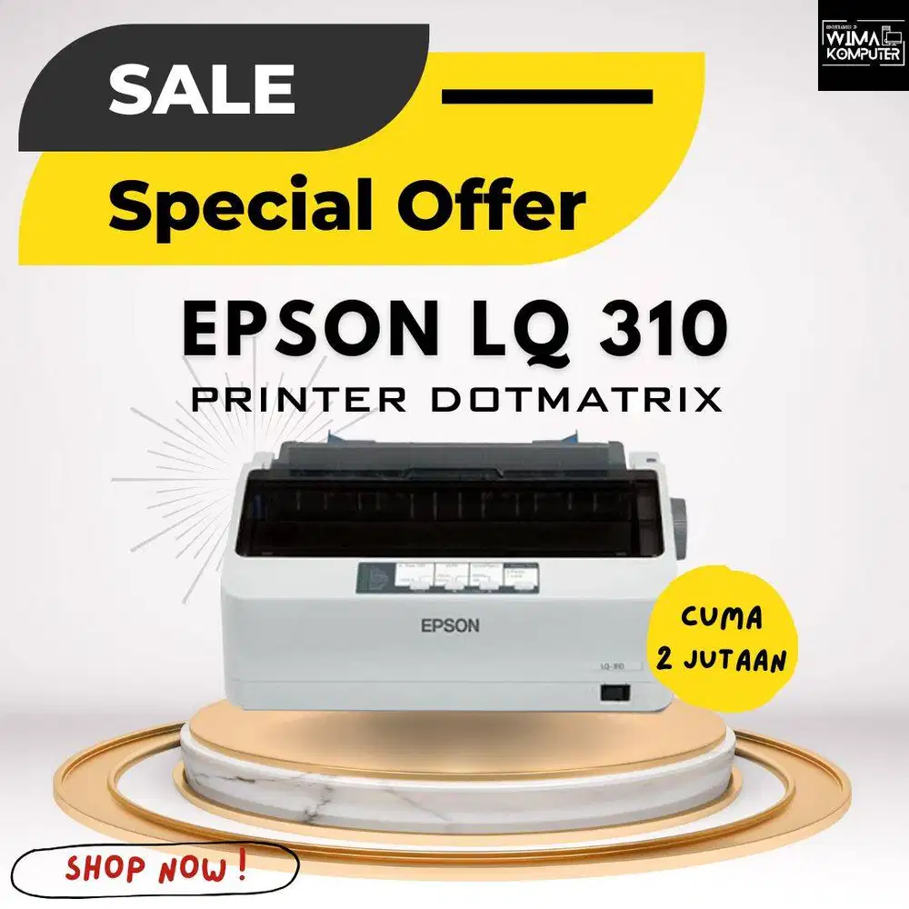 Epson Printer Dotmatrix LQ 310 Fullset Dus Garansi 1 Tahun Kualitas