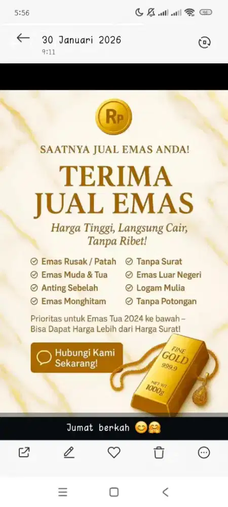 Terima Jual Emas (Perhiasan)