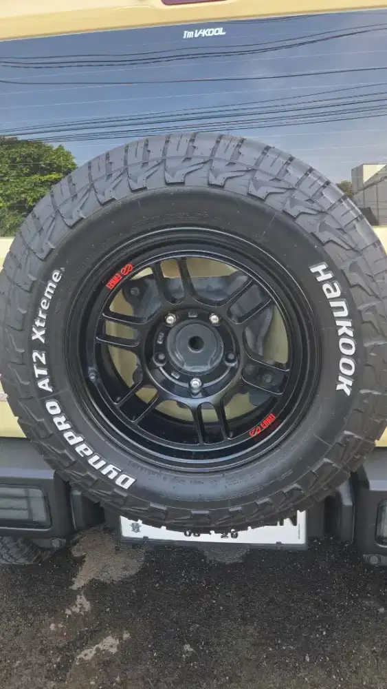 Velg mobil jimny merk enkei jepang 16 inchi + ban hankook AT 5 pcs