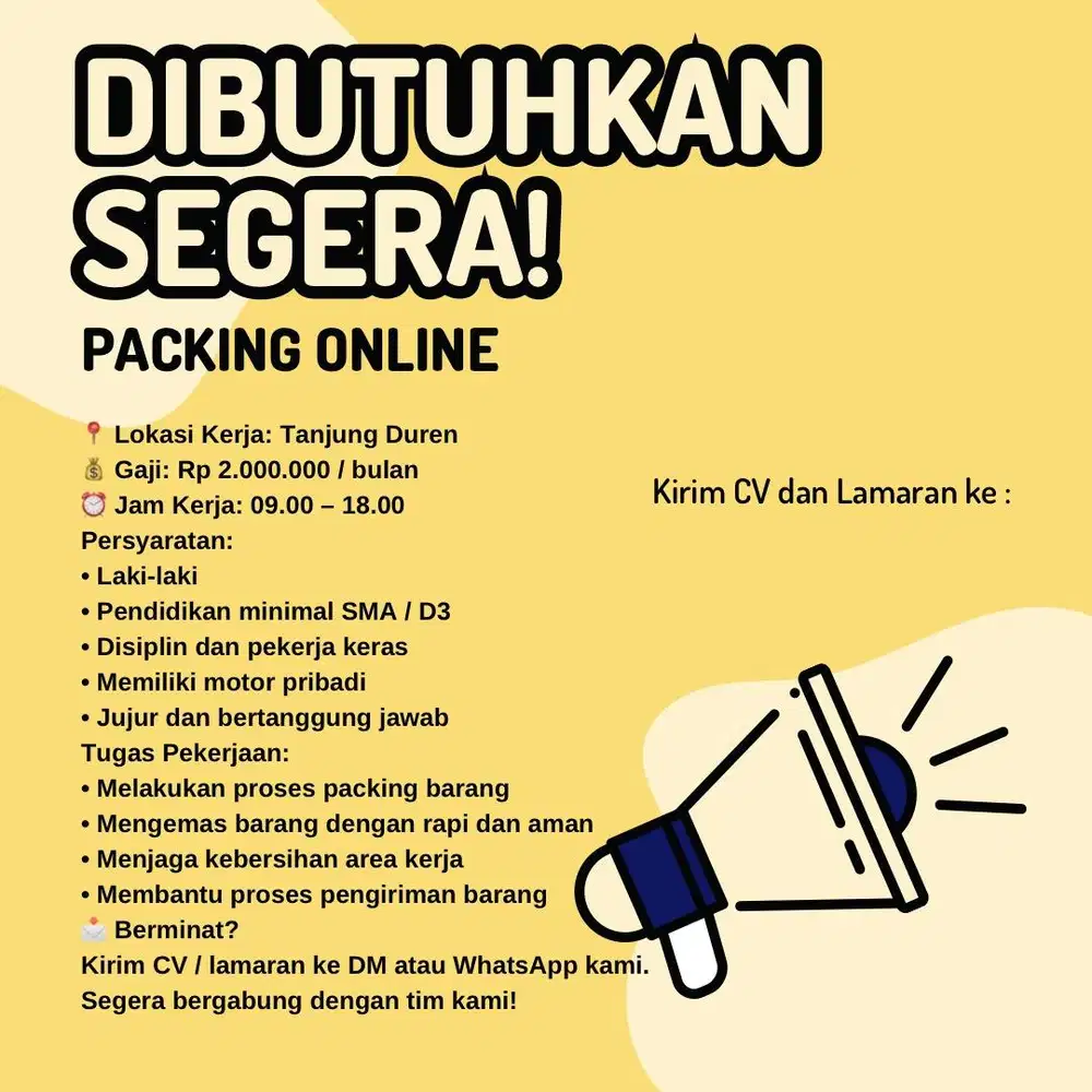 Packing online shop