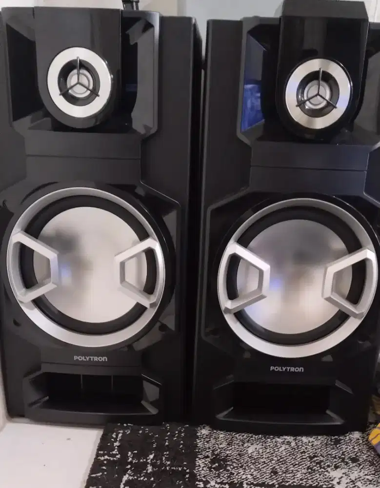 Jual Speaker Aktif Polytron PAS8E12 + extra Mic. Wireless 2 pcs