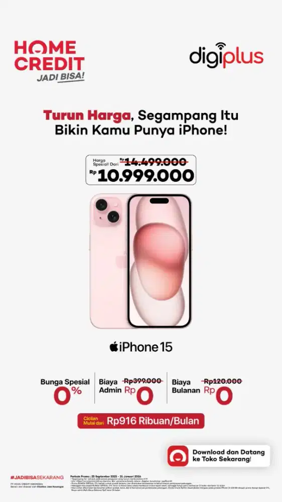 IPHONE 15 CICILAN NON CC FREE 2x Angsuran