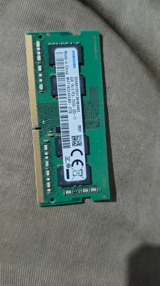 Memori ram laptop 4 GB ddr4 sodim Samsung 2666