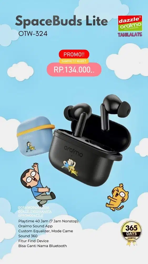 TWS Oraimo SpaceBuds Lite OTW-325