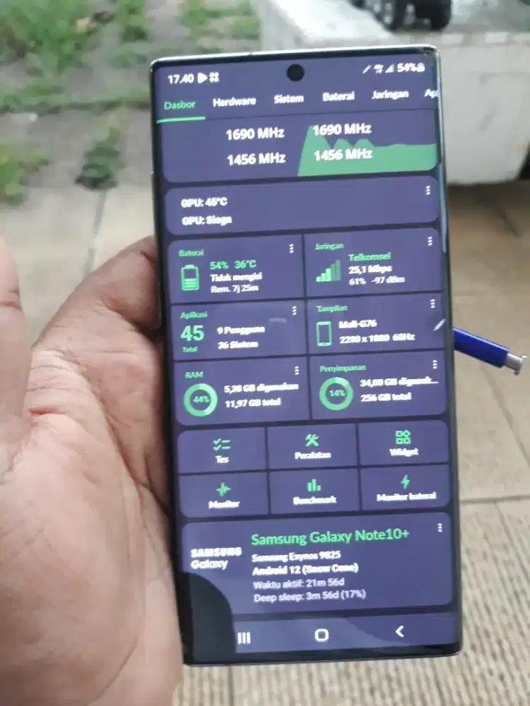 Samsung note 10 plus ram 12/256