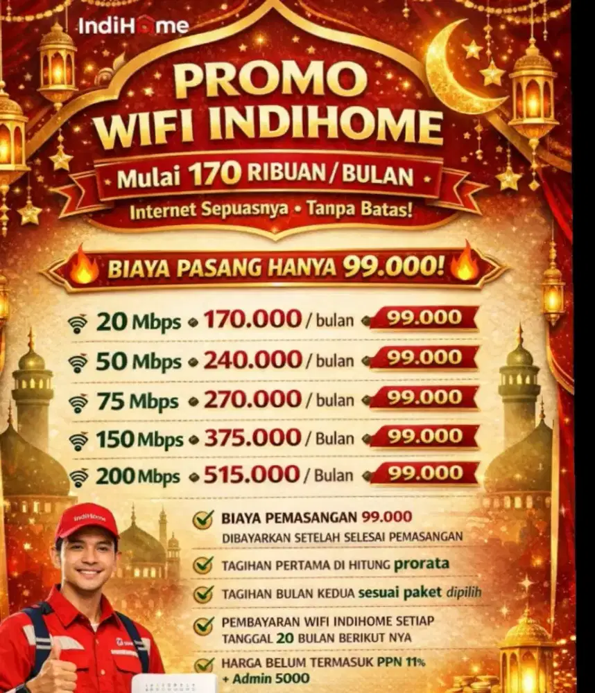 Jasa pasang wifi INDIHOME