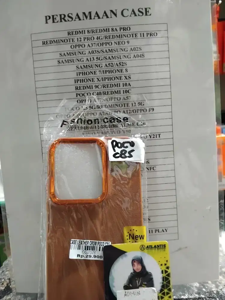 CASE LEATHER CROM POCO C85 | ATLANTIS DAHSYAT