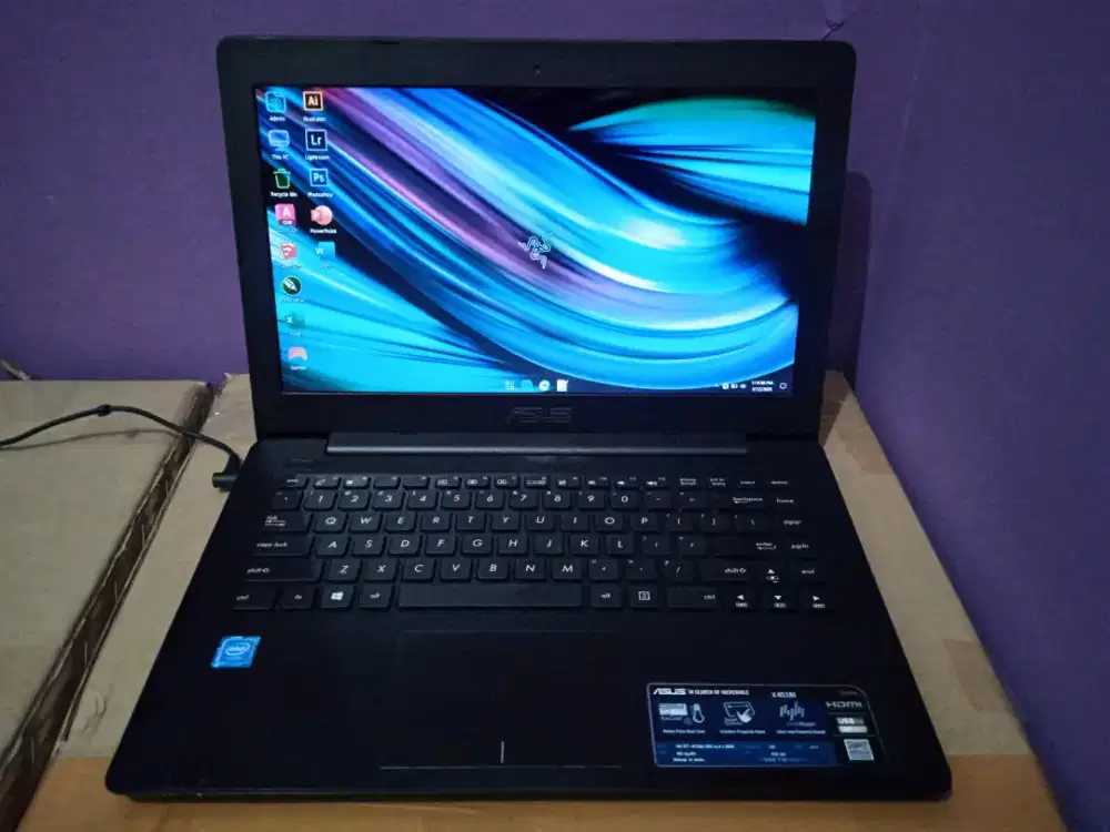 Laptop Asus Slim. Ram 8GB. SSD 128GB. Windows 11. Mulus banget