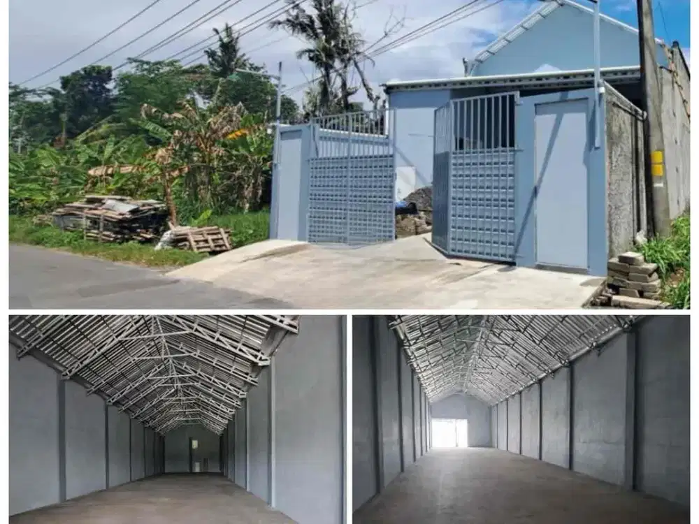 Disewakan gudang baru di sleman
