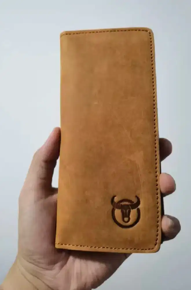 Dompet Panjang Kulit Sapi Asli Full Mewah Tahan Bakar Crazy Horse
