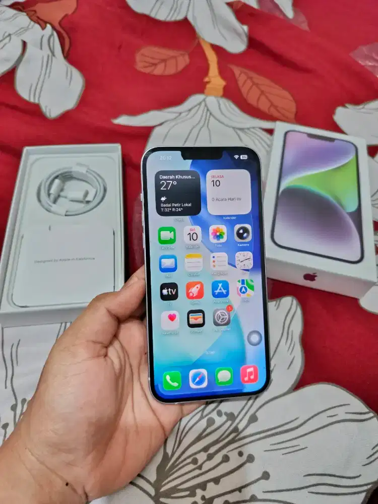 JUAL CEPAT IPHONE 14 PLUS 128 GB INTER ALL OPERATOR SECOND MURAH