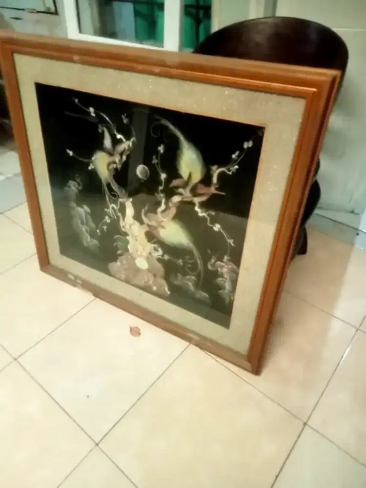 Hiasan dinding dari cangkang kerang