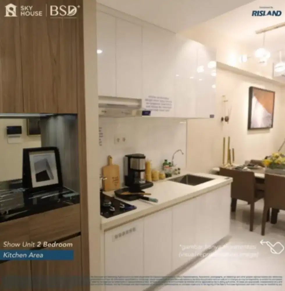 DIJUAL Murah BU Unit 2BR 51M2 di Sky house bsd