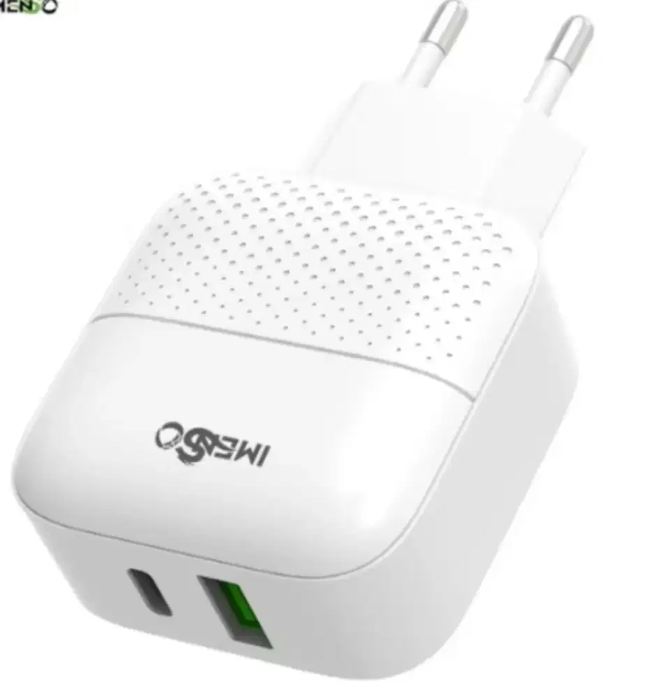 IMENSO Charger 20W FastCharging Dual Port:USB A+C PUTIH Segel New BNIB