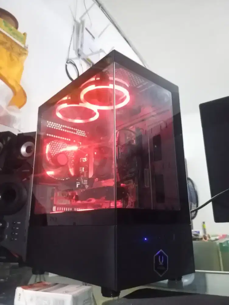 BUC PC GAME FULLSET i3-10400F + GTX 1050 Ti + Monitor HDMI 20 inchi