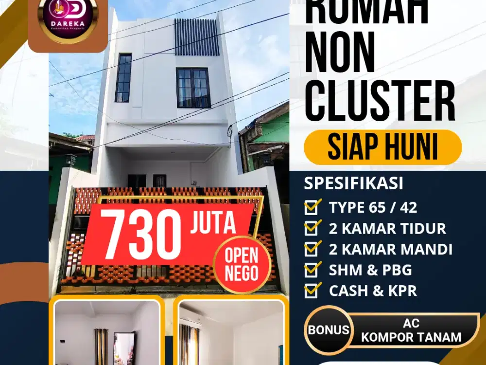 Dijual Rumah Siap Huni Dekat LRT Rambutan Ciracas Jakarta Timur