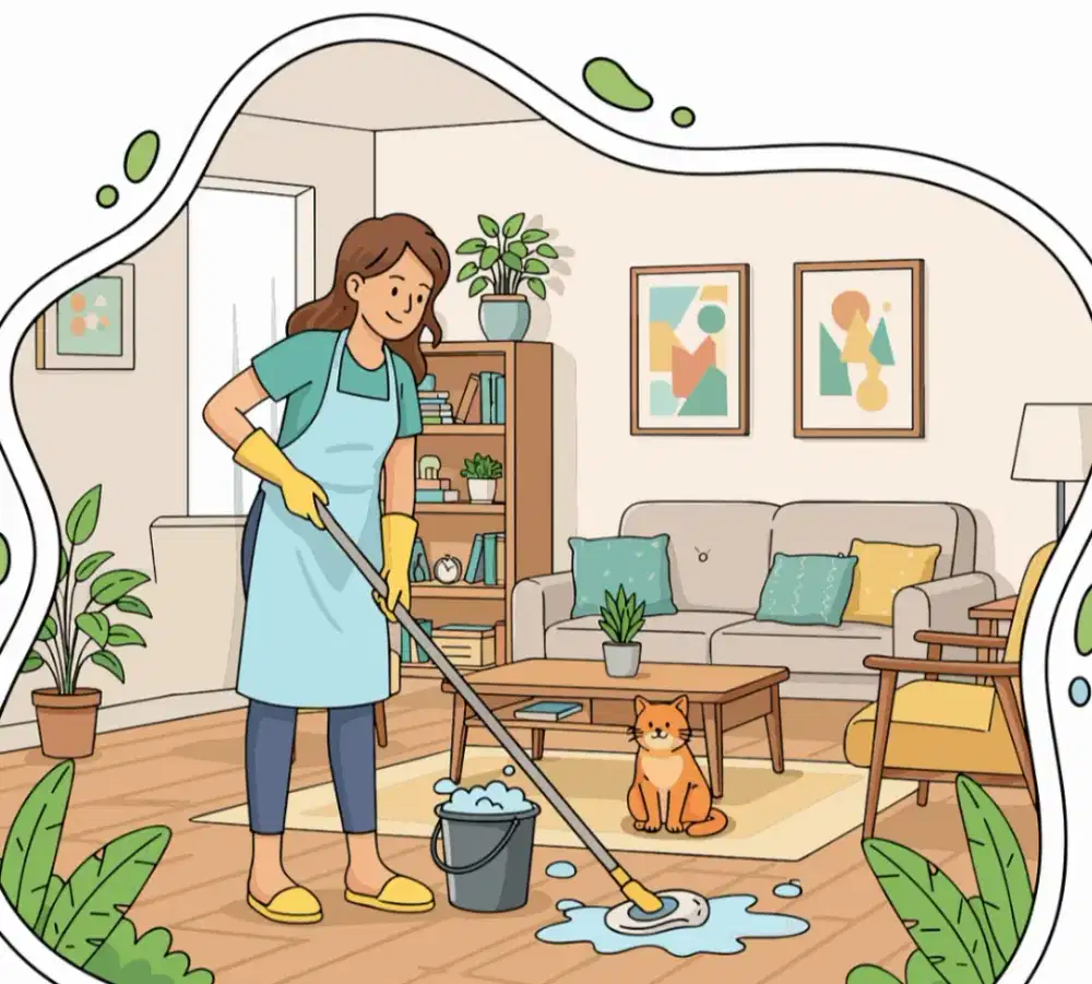 Jasa bersih rumah, kost & apartemen