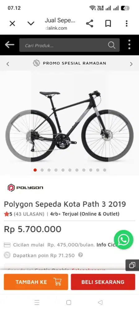 POLYGON PATH 3 UP-GRADE HYBRID BIKE