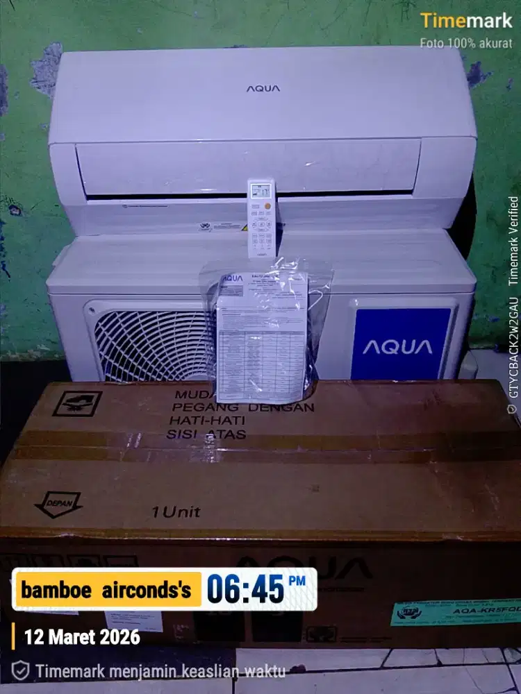 Aqua 1/2 PK  pemakaian 2 bulan