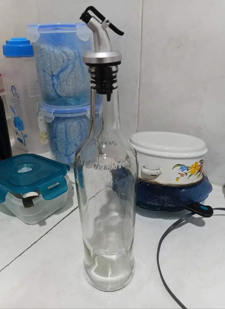 Botol Kaca 620ml dengan Tutup Multi Fungsi