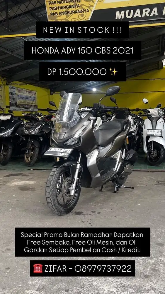 HONDA ADV 150 CBS 2021 CASH & KREDIT !!!