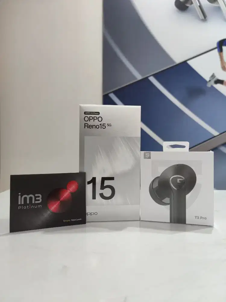 Oppo Reno 15 5G 8/256GB Gratis Tws Tebus Murah Kuota Indosat 780GB