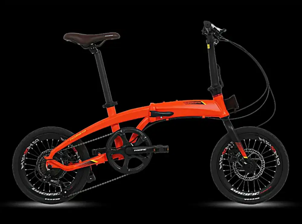 Sepeda, Lipat16inch Pacific Noris 1.0 alloy Shimano 7sp Disc Brake