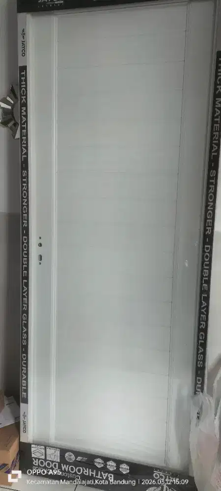 Pintu Kamar Mandi masih segel