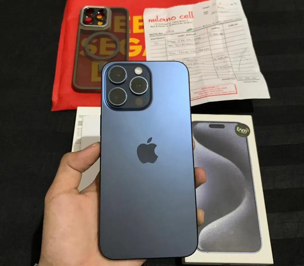 IPHONE 15 PRO MAX 256GB RESMI IBOX FULL ORI SMAPE NOTA
