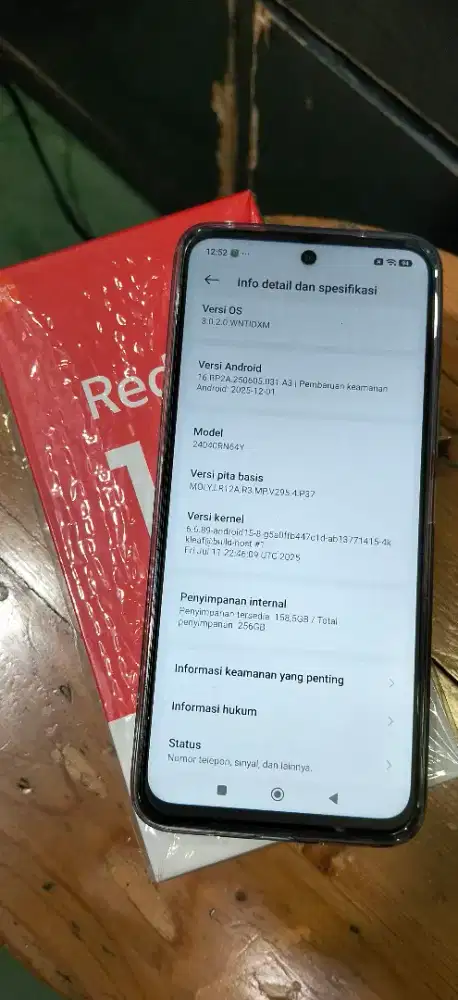 DIJUAL SECOND REDMI 13 RAM 8GB GB INTERNAL 256GB NFC