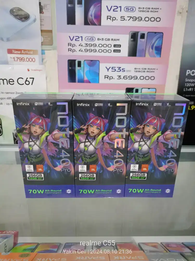 Infinix Note 40 Pro 8/256 GB Layar Curved AMOLED 108 MP Garansi Resmi