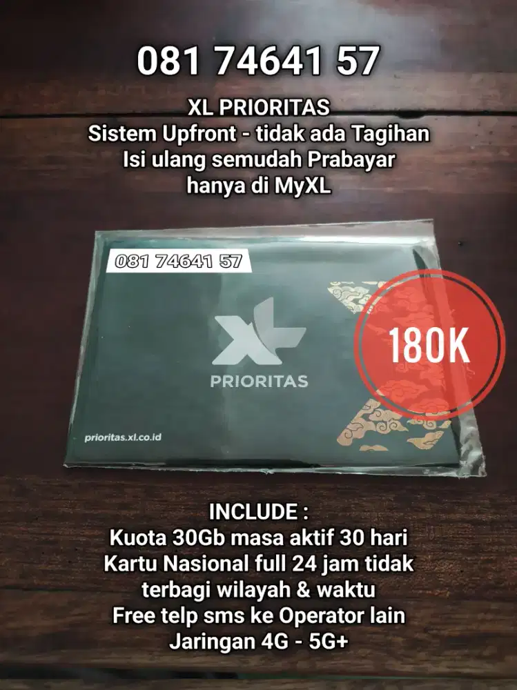 XL cantik 10 digit