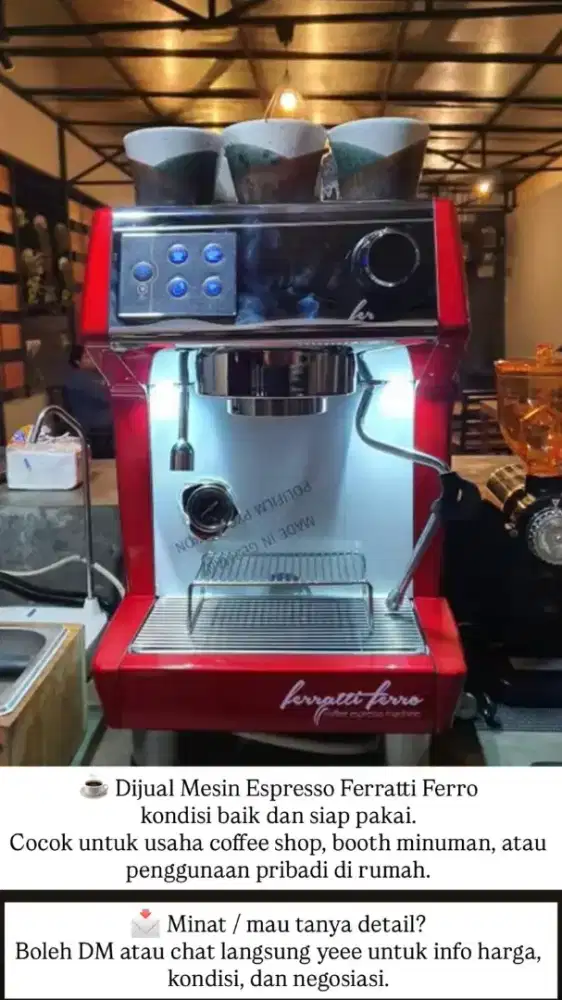 Mesin Kopi Ferratti ferro espresso FCM 3200D