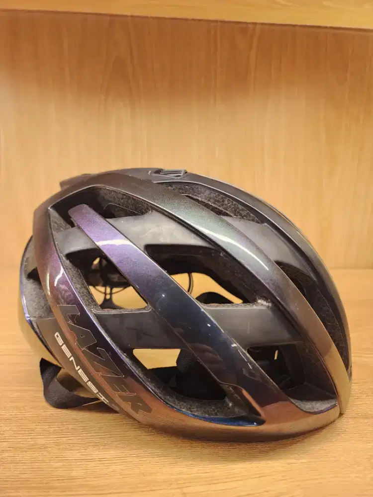 Helm Sepeda Lazer Genesis size S 52-56cm Black Purple not pns met