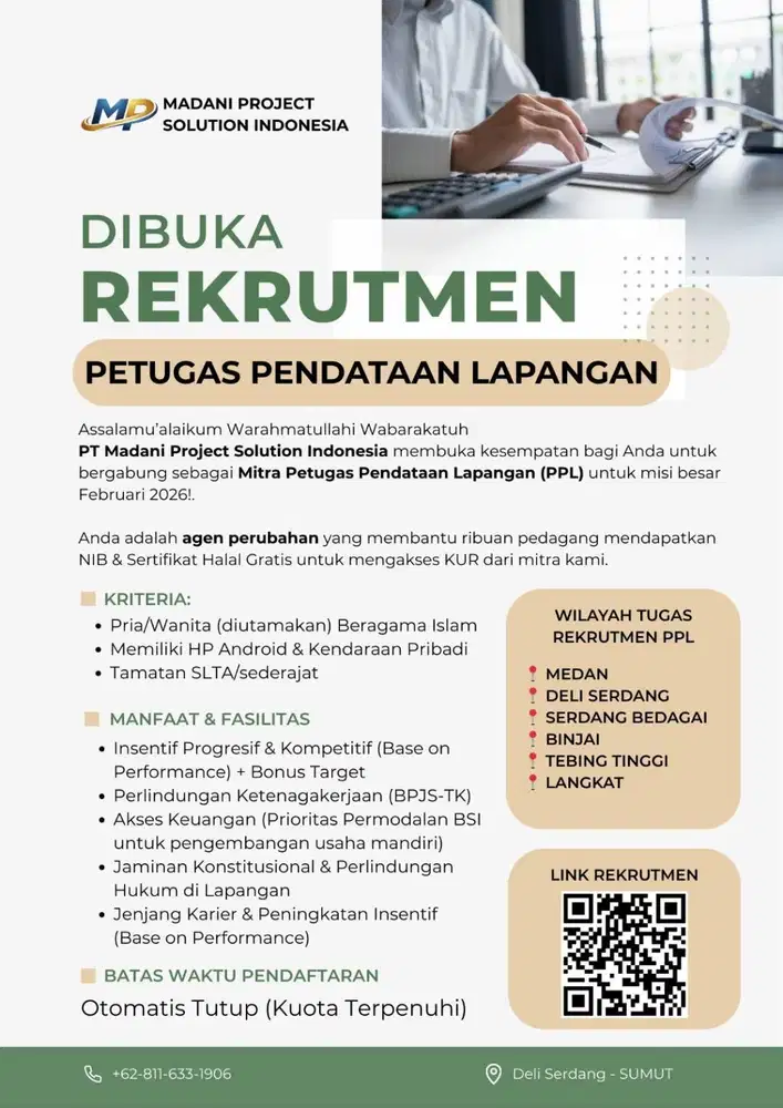 Lowongan kerja petugas lapangan UMKM