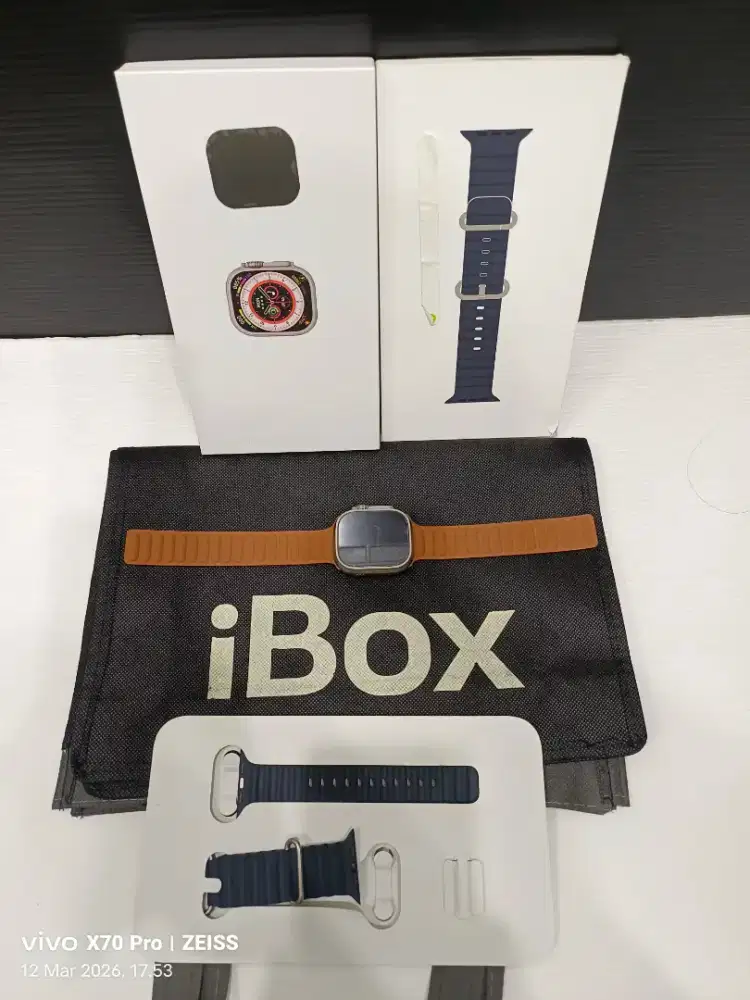 Apple watch ultra gen 1 titanium ocean 49mm Mulus like new fullset ori